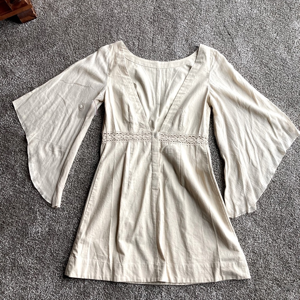 Free People cream colored dress.